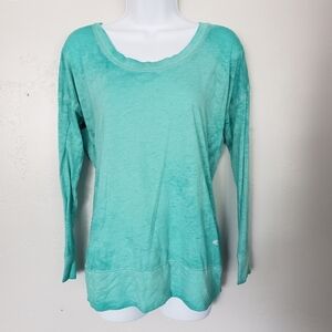 Maurices Active Turquoise Blue Long Sleeve Shirt S